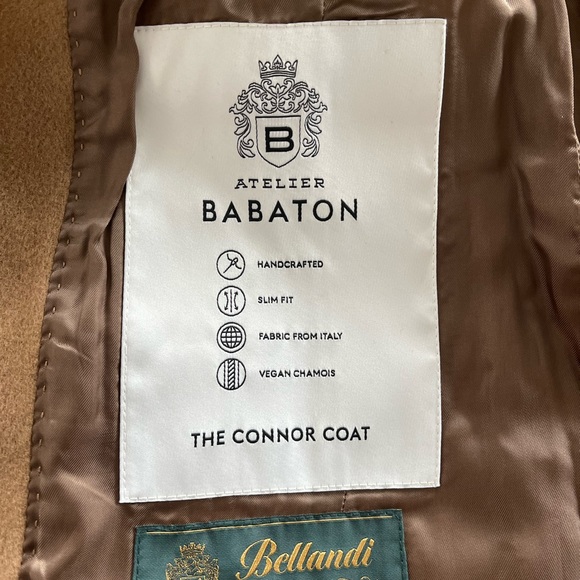 New 2XS Aritzia Babaton The Connor Wool Tailored Winter Coat Long Winter Elegant - Picture 13 of 16